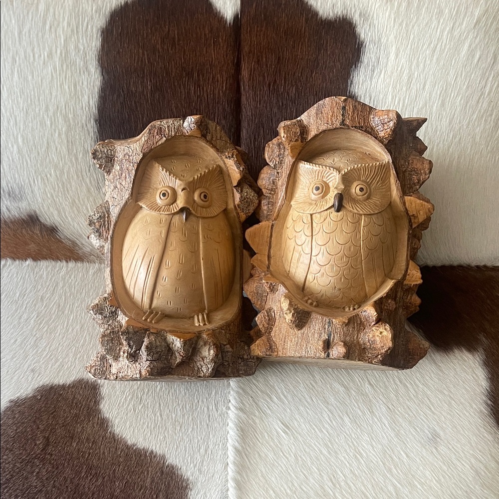 Rustic Brown Owl Decor